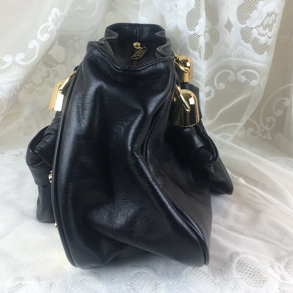 CC Skye Black Leather Shoulder Bag - Picture 8 of 8